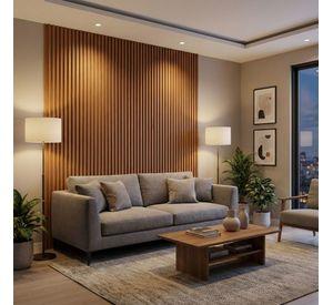 Wall Panel Café Claro 240x16 cm 3.84 m² (10 Paneles)
