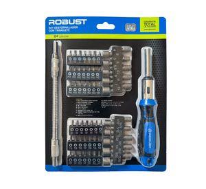 Set destornillador con trinquete 64 piezas