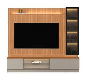 Home TV 75" Magnuss  2 cajones 1 puerta cinamom gray