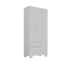 Clóset 3 puertas 2 cajones Adoleta blanco 180x81.7x40 cm
