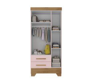 Clóset 3 puertas 2 cajones Adoleta rosado 180x81.7x40 cm