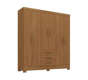 Clóset 6 puertas 3 cajones Itacare cinamomo 200.5x162x40 cm
