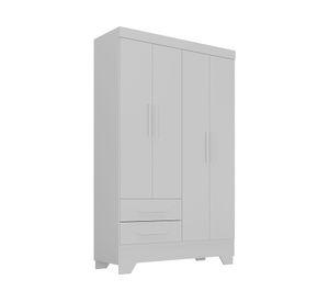Clóset 4 puertas 2 cajones Bambole blanco 180x108.4x40 cm