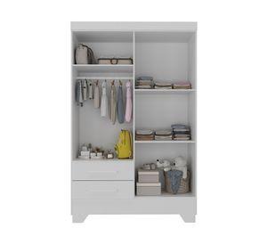 Clóset 4 puertas 2 cajones Bambole blanco 180x108.4x40 cm