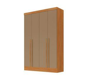 Clóset 4 puertas 3 cajones New Creta cinamomo|cappuccino 217x127.6x46.5 cm