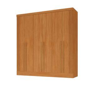 Clóset 6 puertas 3 cajones New Bali cinamomo 217x195.5x48 cm