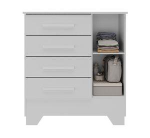 Cómoda Catavento blanco 1 Puerta 4 cajones