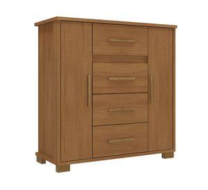 Cómoda Kyra cinamomo 2 puertas 4 cajones