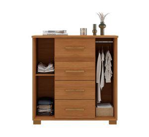 Cómoda Kyra cinamomo 2 puertas 4 cajones