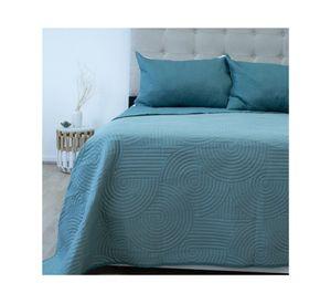 Quilt Bicolor verde King