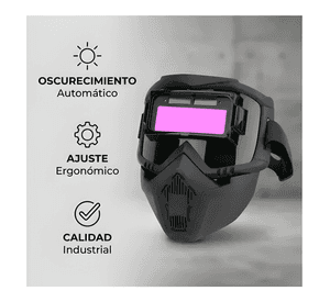 Máscara de soldadura antideslumbrante con sensor de luz #2