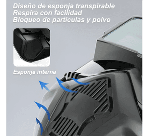 Máscara de soldadura antideslumbrante con sensor de luz #5