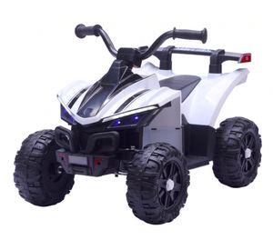 Cuatrimoto a batería ATV 2 motores 12 V blanco