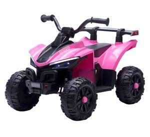 Cuatrimoto a batería ATV 2 motores 12 V rosada
