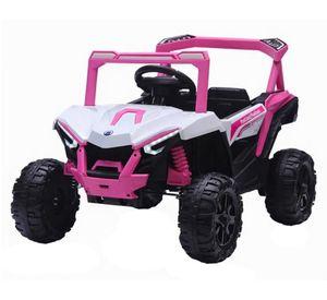 Auto a batería Buggy 2 motores 12 V rosado