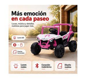 Auto a batería Buggy 2 motores 12 V rosado