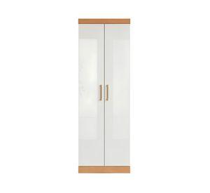 Clóset 2 puertas Multiuso café/blanco 182.5x60x36.8 cm