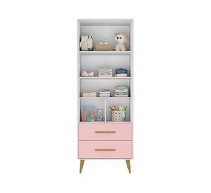 Clóset 2 puertas 2 cajones Encanto rosado 195x70.8x40 cm