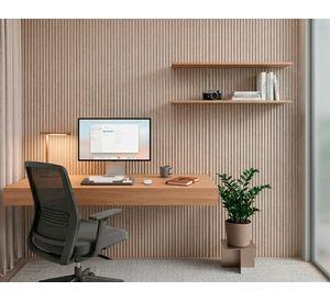 Panel PVC revestimiento Cóncavo 290x20 cm 12 mm beige lino