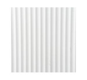 Panel PVC revestimiento Cóncavo 290x20 cm 12 mm blanco