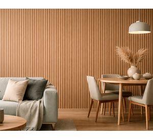 Panel PVC revestimiento Cóncavo 290x20 cm 12 mm bamboo
