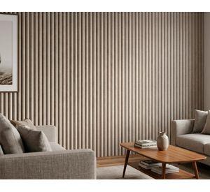 Panel PVC revestimiento Acanalado 290x15 cm 15 mm beige lino