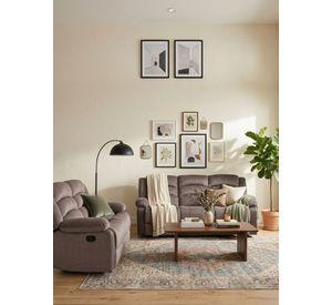 Living Sofá 3 Cuerpos Reclinable + Sofá 2 Cuerpos Reclinable Moderno New Martell