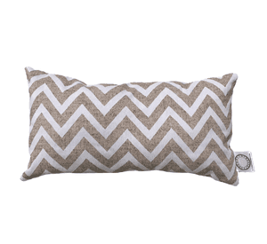 FUNDA COJIN DECORATIVO DISEÑO ZIGZAG CREMA 50X30