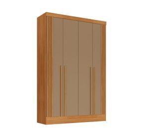 Clóset 4 puertas 3 cajones New Fiji cinamomo cappuccino 217x127.6x48 cm