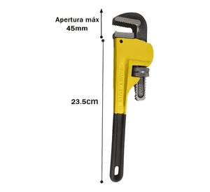 Llave inglesa Stillson de caño apertura 45mm 12 pulg