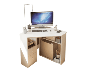 Escritorio esquinero 80x80cm chic home Blanco