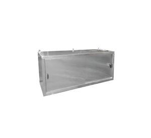 GABINETE AEREO ACERO INOXIDABLE MURAL PUERTAS CORREDERAS 160 CM