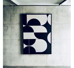 Cuadro Mural Canvas Abstracto Blanco Y Negro