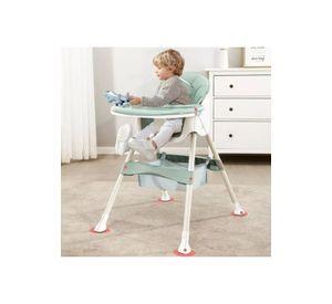 Silla Comer Infantil Seguridad 2 En 1 Verde