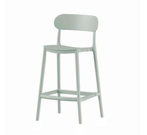 Piso Taburete Silla alta bar cocina Oslo 65cm Gris Verde