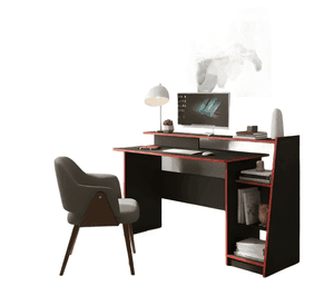 Escritorio gamer kratos rojo Negro