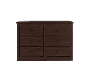 Comoda Berlin Madera Chocolate 6 Cajones