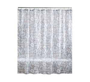 Cortina baño Flores rosa 180x180 cm
