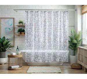 Cortina baño Flores rosa 180x180 cm