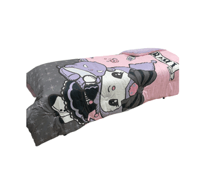 Colcha 1.5 plazas hello kitty y kuromi