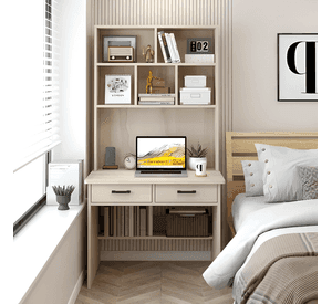 Homer design escritorio moderno con organizador Marrón
