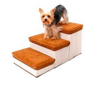 Escalera Plegable Para Mascotas Pequeñas De 3 Pisos