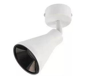 Aplique Blanco Porta Ampolleta Dicroica GU10 Dirigible Blanco (Luz cálida)