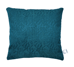 FUNDA COJIN DECORATIVO DISEÑO TEXTURA TURQUESA 45X45