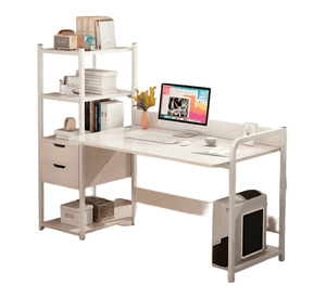 Escritorio h con organizador 2 cajones 100cm chic home