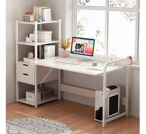Escritorio h con organizador 2 cajones 100cm chic home