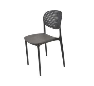 Silla Plástico Apilable Deco Hamburg Negra Escandinavia