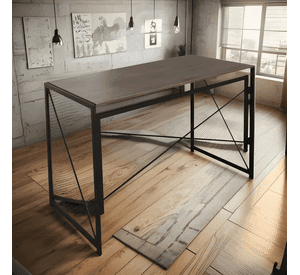 Escritorio arrimo plegable de metal y mdf jk 100x75x50 cm