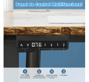 Escritorio altura ajustable eléctrico ciriaca 120cm #2