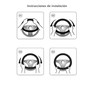 Funda de Volante de Fibra de Carbono de 38 Cm con Forma V